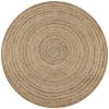 Area Rug Braided Jute Round – 90 cm