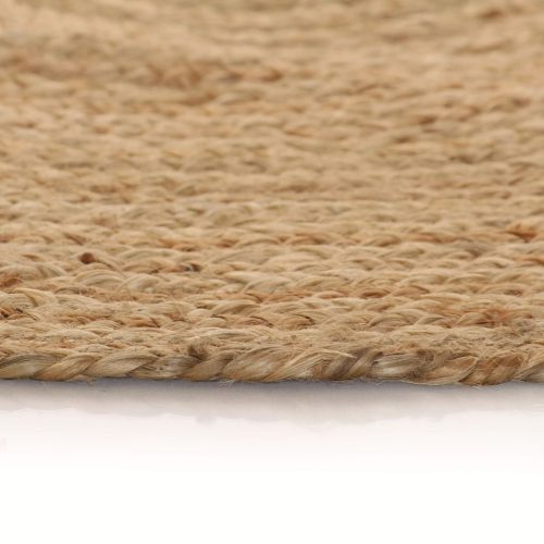 Area Rug Braided Jute Round – 90 cm