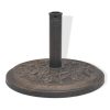 Parasol Base Resin Round Bronze 9 kg