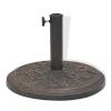 Parasol Base Resin Round Bronze 9 kg