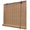 Roller Blind Bamboo – 150×160 cm, Brown