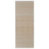 Rug Bamboo – 100×160 cm, Light Brown