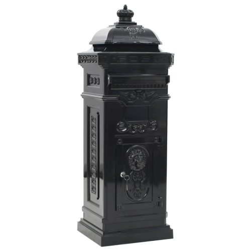 Pillar Letterbox Aluminium Vintage Style Rustproof