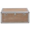 Storage Box Solid Fir Wood 91x52x40 cm Brown