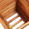 Garden Raised Bed Set 3 Pieces Square Solid Acacia Wood