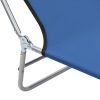 Folding Sun Loungers 2 pcs Steel and Fabric – Dark Blue
