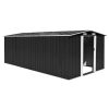 Garden Shed Metal – 257x489x181 cm, Anthracite