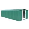 Garden Shed Metal – 257x580x181 cm, Green