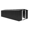 Garden Shed Metal – 257x580x181 cm, Anthracite