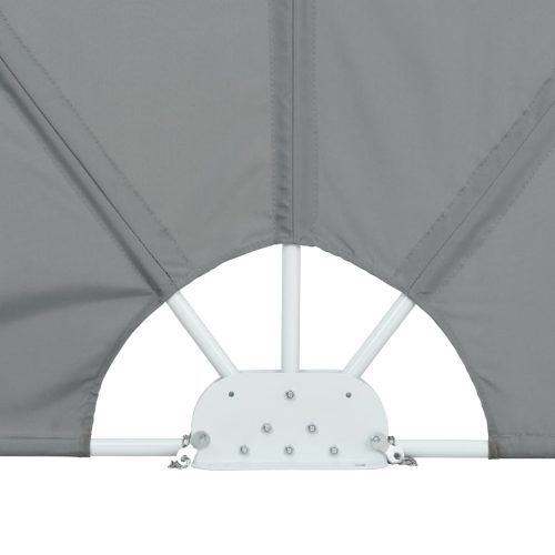 Collapsible Terrace Side Awning Grey – 240×160 cm