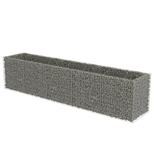 Gabion Raised Bed Galvanised Steel – 450x90x100 cm