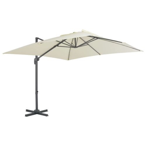 Cantilever Umbrella with Aluminium Pole – 300×300 cm, Sand