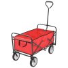 Folding Hand Trolley Steel – Red