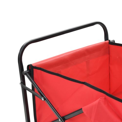 Folding Hand Trolley Steel – Red