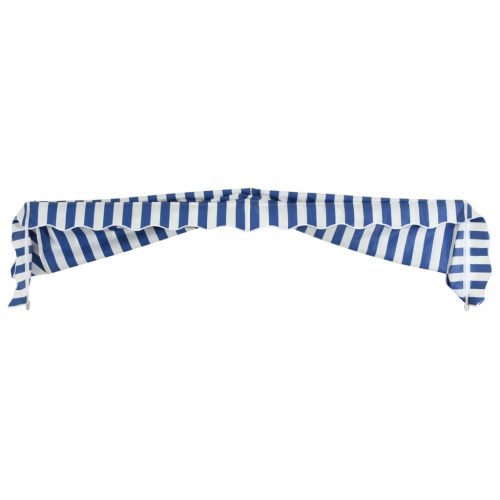 Bistro Awning – 300×120 cm, Blue and White