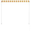 Retractable Awning – 150×150 cm, Yellow and White