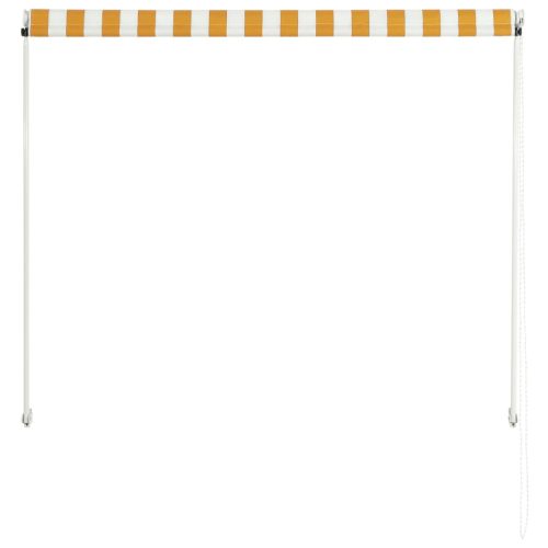 Retractable Awning – 150×150 cm, Yellow and White