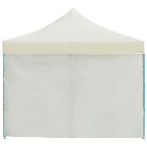 Folding Pop-up Party Tent with 8 Sidewalls 3×9 m – Cream