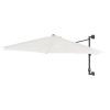Wall-Mounted Parasol with Metal Pole 300 cm – Sand