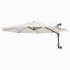 Wall-Mounted Parasol with Metal Pole 300 cm – Sand