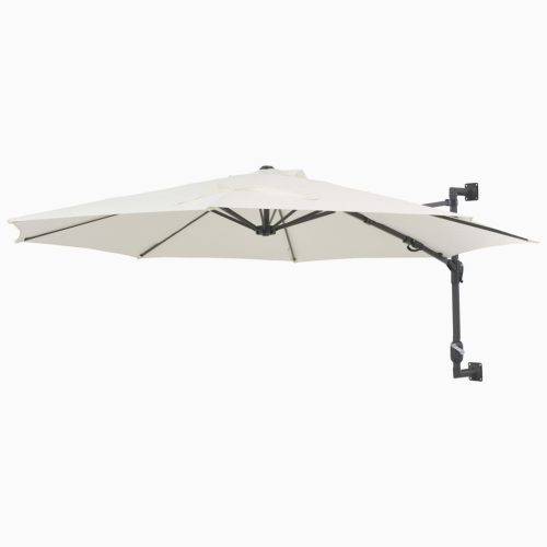 Wall-Mounted Parasol with Metal Pole 300 cm – Sand