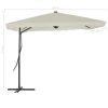 Outdoor Parasol with Steel Pole 250×250 cm – Sand