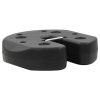 Gazebo Weight Plates 4 pcs Black 220×30 mm Concrete