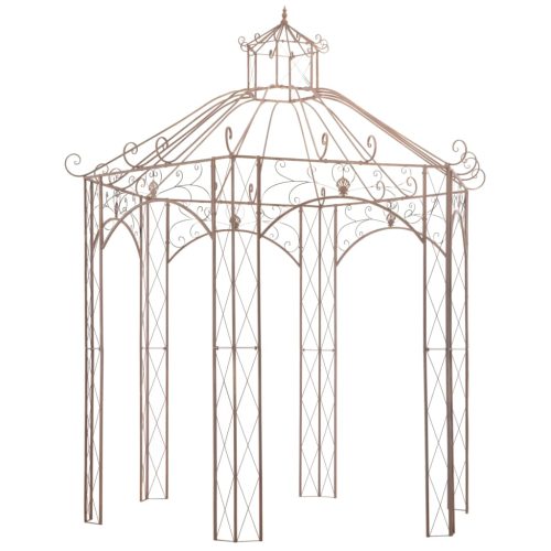 Garden Pavilion Antique Brown Iron – 3 M