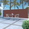 Patio Terrace Side awning – 160×500 cm, Brown