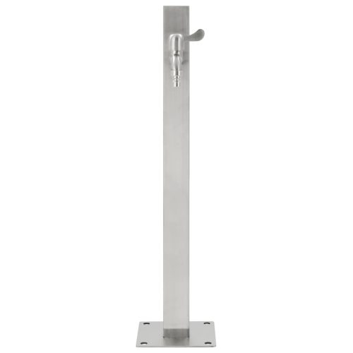 Garden Water Column Stainless Steel Square 65 cm