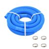 Pool Hose with Clamps Blue – 38 mm/6 m with clamps