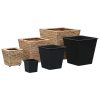 Garden Raised Beds 3 pcs Water Hyacinth – Light Brown