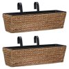 Garden Planters 2 pcs Water Hyacinth – Brown