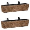 Garden Planters 2 pcs Water Hyacinth – Light Brown