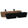 Garden Planters 2 pcs Water Hyacinth – Light Brown