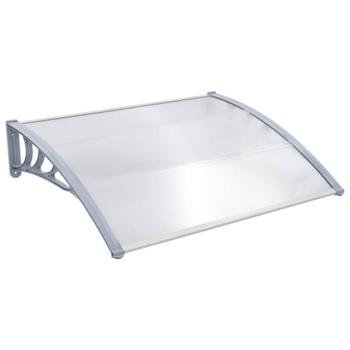 Door Canopy PC – 120×100 cm, White and Grey