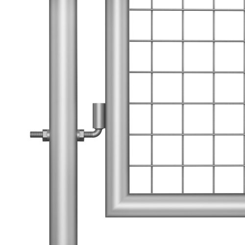 Garden Gate Galvanised Steel Silver – 105 x125 cm