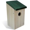 Bird Houses 8 pcs Wood 12x12x22 cm