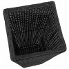 3 Rattan Flower Raised Beds – Black