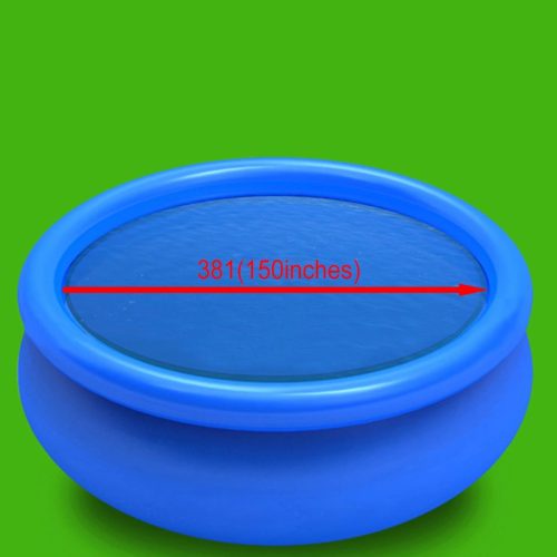 Floating Round PE Solar Pool Film – 381 cm, Blue