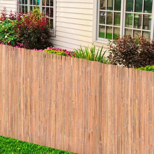 Split Bamboo Fence – 100×400 cm