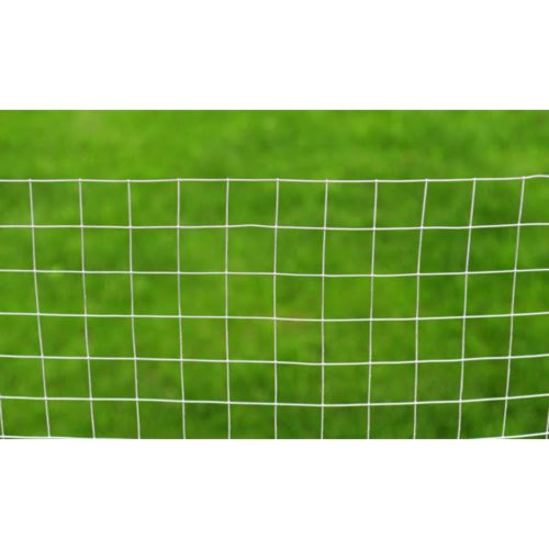 Mesh Fence Galvanised Steel Square Silver