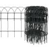 Garden Border Fence Powder-coated Iron – 10×0.4 m