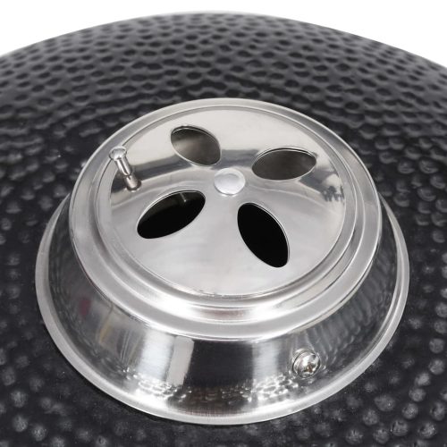 Kamado Barbecue Grill Smoker Ceramic 76 cm – Black