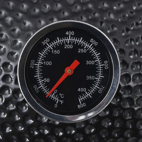 Kamado Barbecue Grill Smoker Ceramic 76 cm – Black