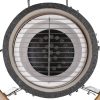Kamado Barbecue Grill Smoker Ceramic 76 cm – Black