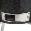 Kamado Barbecue Grill Smoker Ceramic 76 cm – Black