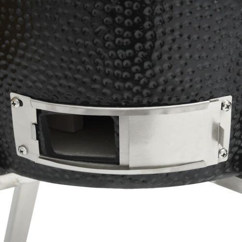 Kamado Barbecue Grill Smoker Ceramic 76 cm – Black