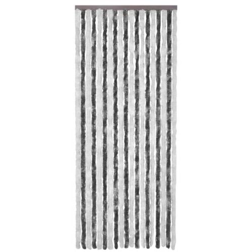 Insect Curtain Chenille – 90×220 cm, Anthracite and White