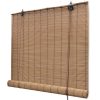 Bamboo Roller Blinds – 80×160 cm, Brown